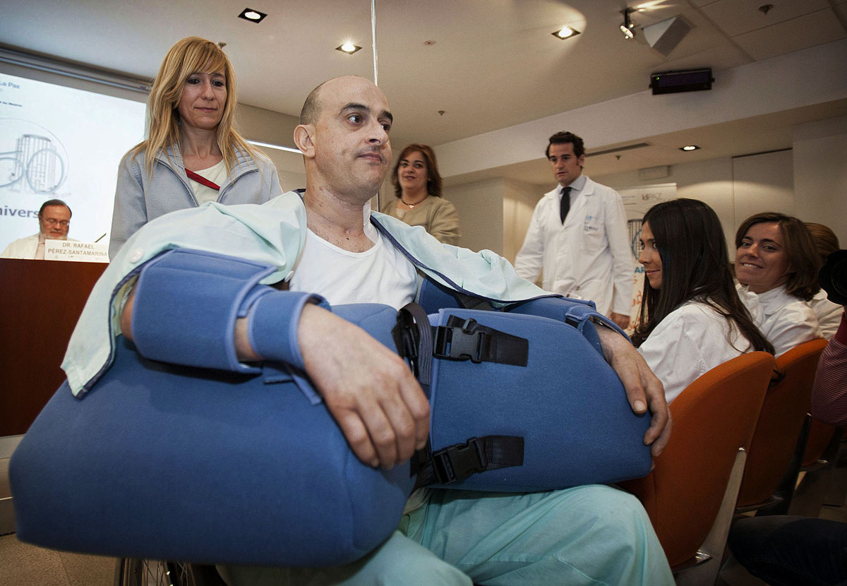 El receptor del trasplante de brazos Fuente: Hospital La Paz