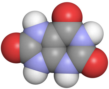 Representación del ácido úrico Autor/a de la imagen: Annabel Fuente: Wikipedia / Malmriv