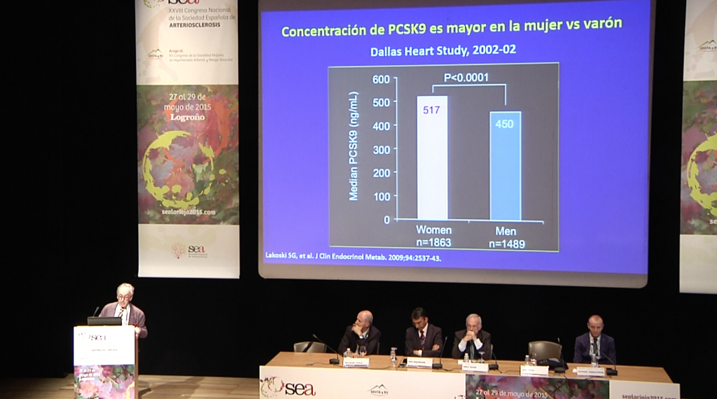 3ra diapositiva de la ponencia ("Nueva diana terapéutica en el tratamiento de las dislipemias: PCSK9") del Dr. Jesús Millán