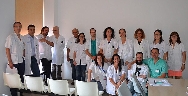 El equipo multidisciplinar de la intervención Fuente: Hospital Josep Trueta de Girona