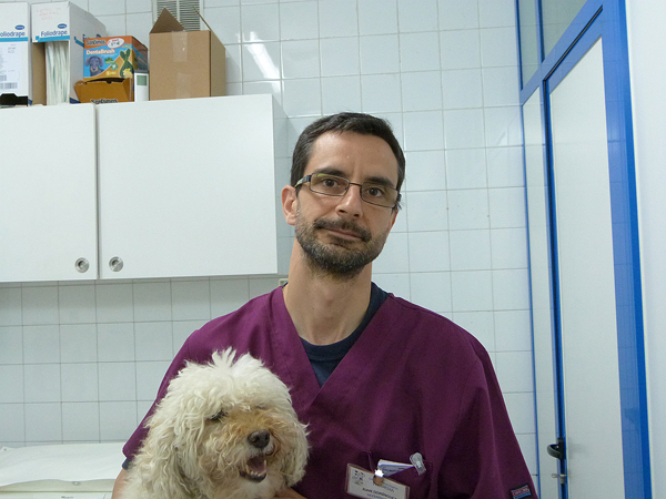 El veterinario Juan Domínguez Fuente: Centro Veterinario Travesía