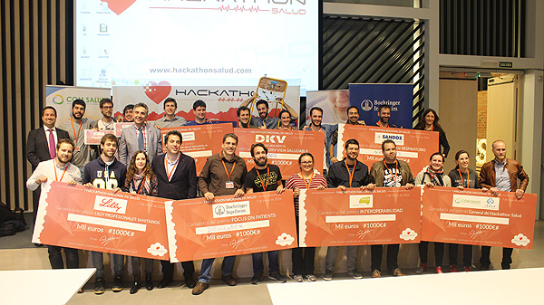 Ganadores de Hackathon Salud Fuente: COM SALUD