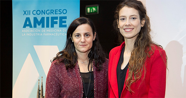 Cristina Sacristán (a la izquierda) junto con Alba Ancochea Fuente: AMIFE / notadepress