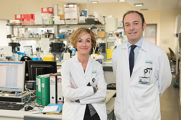 La doctora Noemí Reguart y el doctor Aleix Prat Fuente: Hospital Clínic