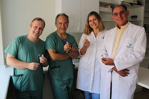 El equipo de investigación que ha trabajado con células madre como terapia para las fístulas de Crohn Fuente: Hospital Universitario Fundación Jiménez Díaz / Grupo Quironsalud 