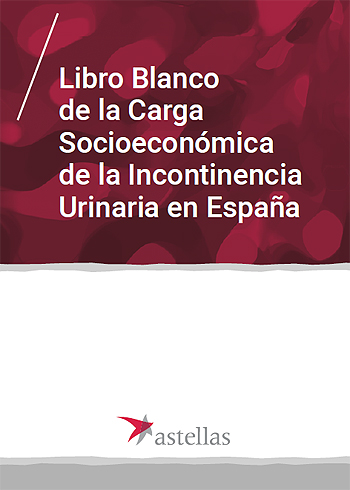 Portada del Libro Blanco de la Carga Socioeconómica de la Incontinencia Urinaria en España Fuente: Astellas Pharma / Cícero Comunicación