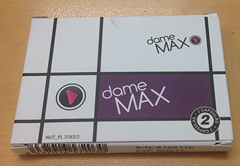 Fig.2: Imagen del envase del producto DAME MAX cápsulas Fuente: AEMPS