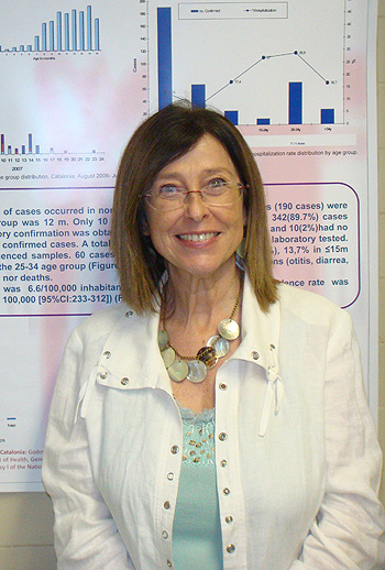 La investigadora Ángela Domínguez Fuente: CIBERESP / CIBER (Centro de Investigación Biomédica en Red)