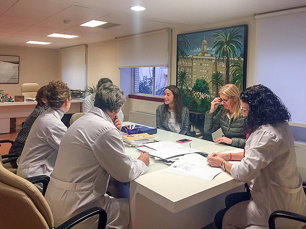 Una sesión enmarcado en el proyecto HERO Fuente: Hospital Universitario Virgen del Rocío / Junta de Andalucía