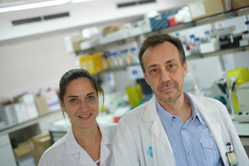 Sonia Fernández y Joan Vendrell, investigadores del IISPV y el CIBERDEM Fuente: CIBERDEM / Centro de Investigación Biomédica en Red (CIBER) / IISPV