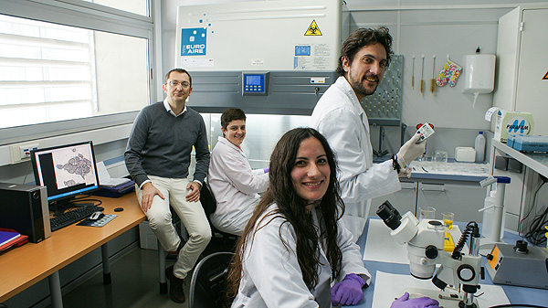 Algunos de los investigadores implicados en el estudio: a la izquierda, José Luis Quiles, y a la derecha, Alfonso Varela Fuente: URG 