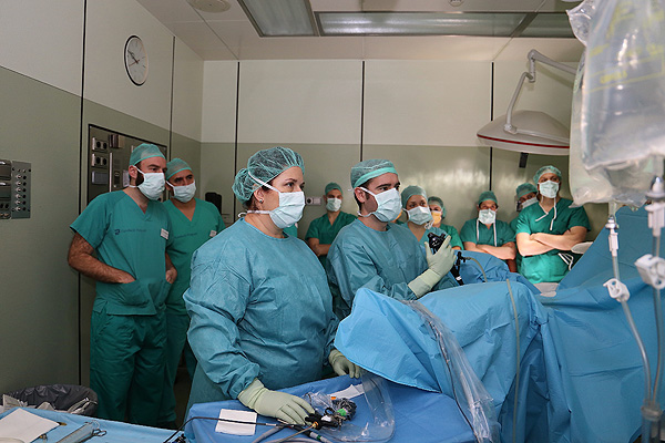Un instante de un curso centrado en la cirugía transuretral en bloque Fuente: Fundación Puigvert 