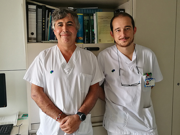 Doctores Xavier Calvet Calvo (a la izq. de la imagen) y Luigi Melcarne Fuente: Drs. Calvet Calvo y Melcarne 