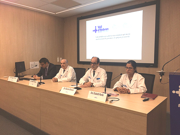 Rueda de prensa de presentación de la nueva técnica Fuente: Hospital Universitari Vall d’Hebron