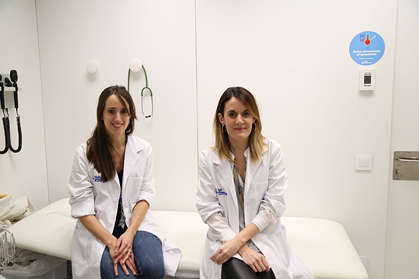 Dras. Raquel Hladun y Gabriela Guillén Fuente: Hospital Universitario Vall d’Hebron 