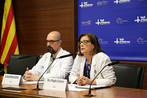Drs. Xavier Martínez-Gómez y Magda Campins Fuente: Hospital Vall d’Hebron 