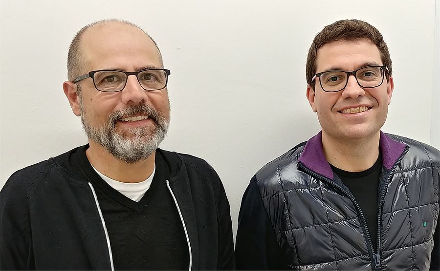 Los Drs. Ramon Alibés (a la izq.) y Jordi Hernando Campos Fuente: Dr. Hernando Campos / UAB 