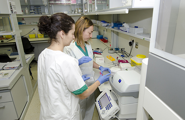 Laboratorio de Oncología Traslacional del Hospital Gregorio Marañónm donde se realizan test genéticos de cáncer de mama Fuente: Hospital General Universitario Gregorio Marañón 
