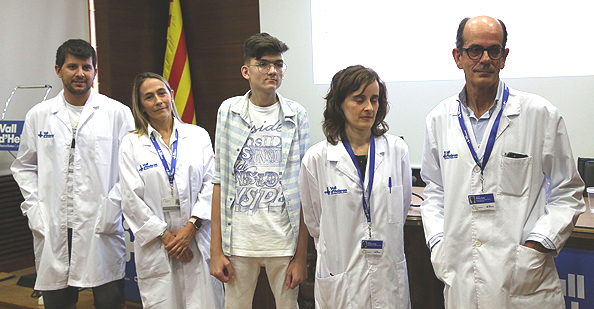 Personal médico y paciente Fuente: Hospital Universitario Vall d'Hebron 