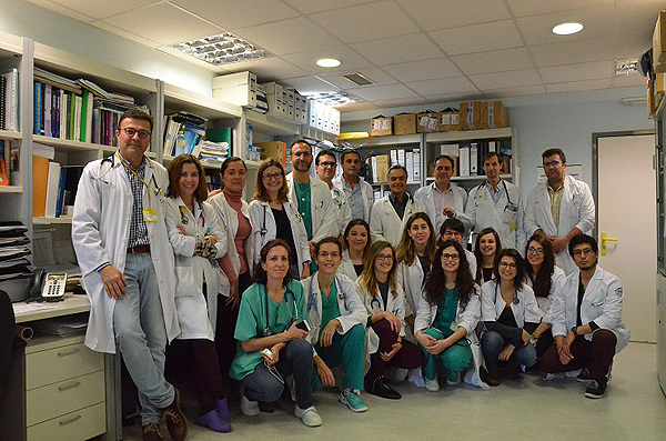 Grupo de investigación coordinado por Juan Fernando Masa, jefe de grupo del CIBERES en el Hospital San Pedro Alcántara de Cáceres Fuente: CIBERES / Centro de Investigación Biomédica en Red (CIBER)  