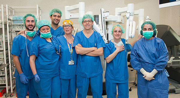 Miembros del equipo quirúrgico de Urología Fuente: Hospital Universitario de Bellvitge 