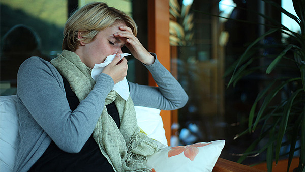 Una mujer con gripe Una mujer con gripe Fuente: A.Vogel / COM SALUD
