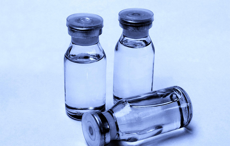 (portada 2) frascos viales azules fármaco medicamento
