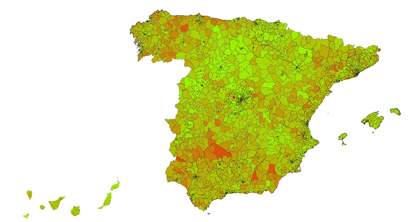(portada) Mapa diferencias geográficas uso tratamientos orales pacientes españoles asma grave