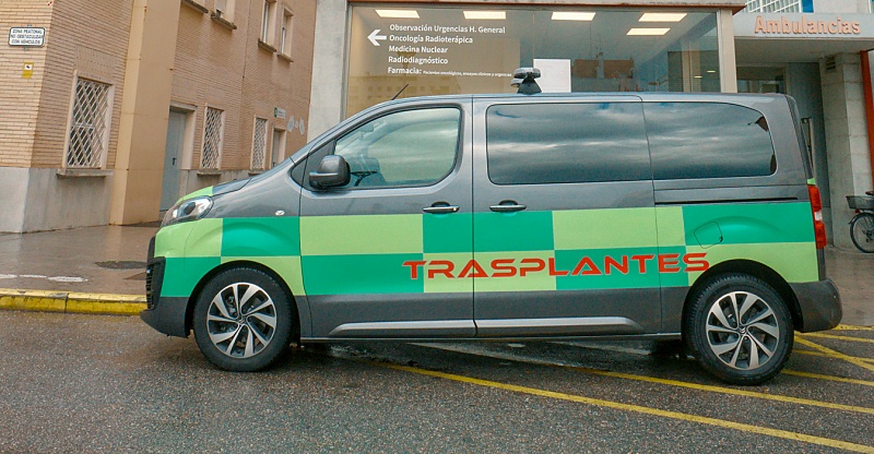(portada) Trasplantes Furgoneta trasplante transporte