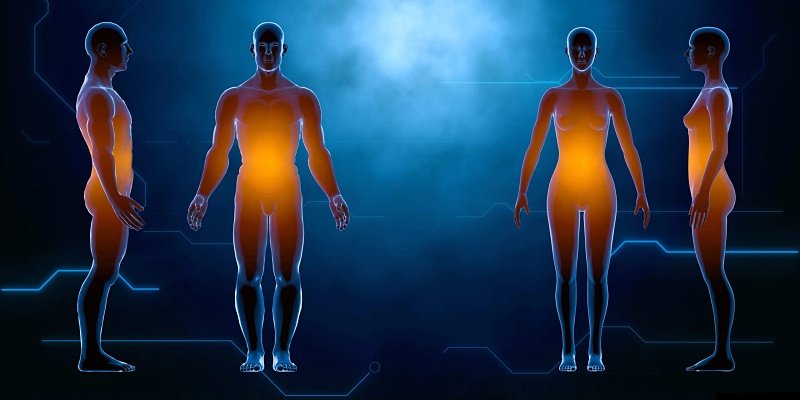 (portada) cuerpo humano hombre mujer humanidad organismo biología humana corporal