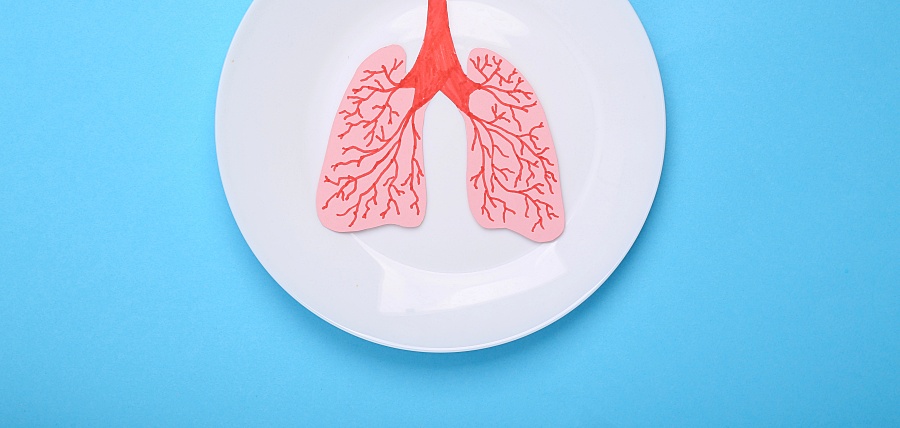 (portada) dieta plato pulmones alimentación respiración apnea comida ultraprocesados